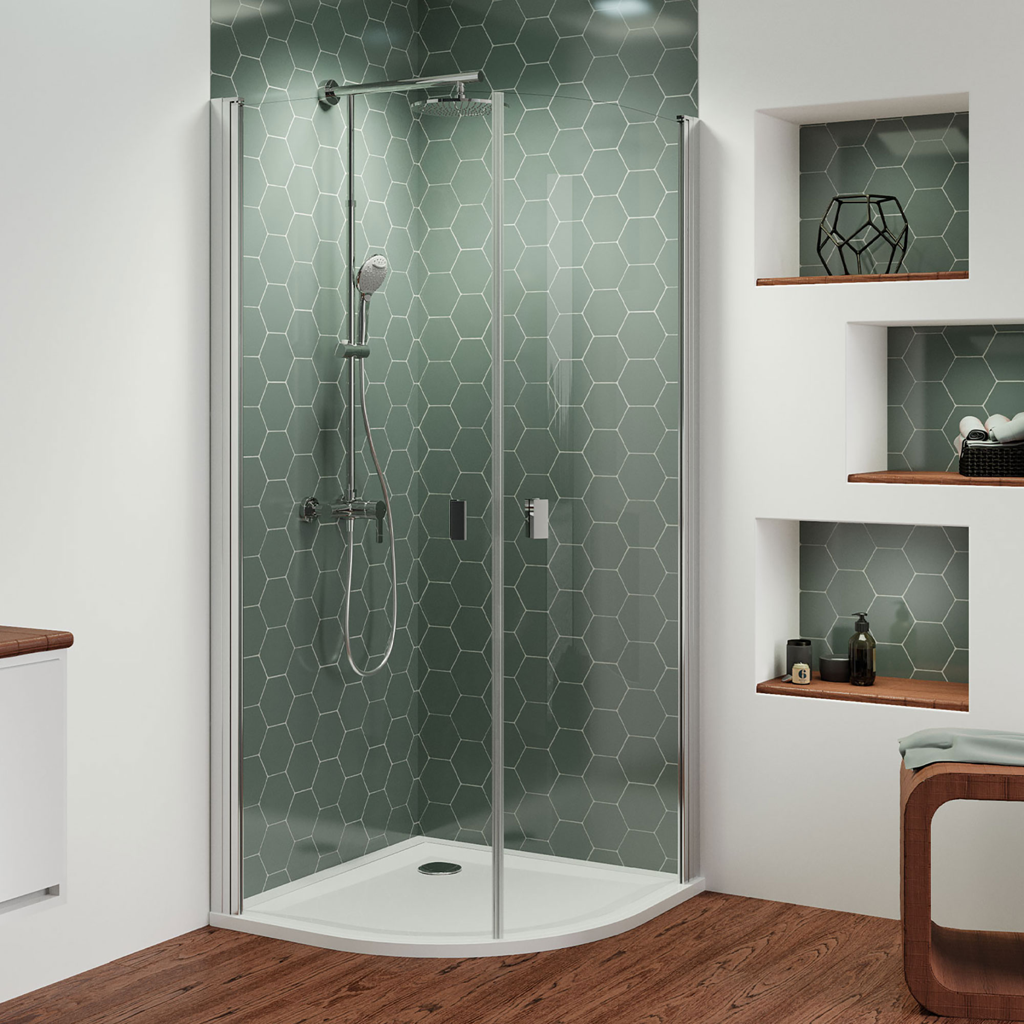 mk520-runddusche-drehtuer-2-teillig-r550_6033 Runddusche Drehtür 2-teilig, eckig, Radius 550