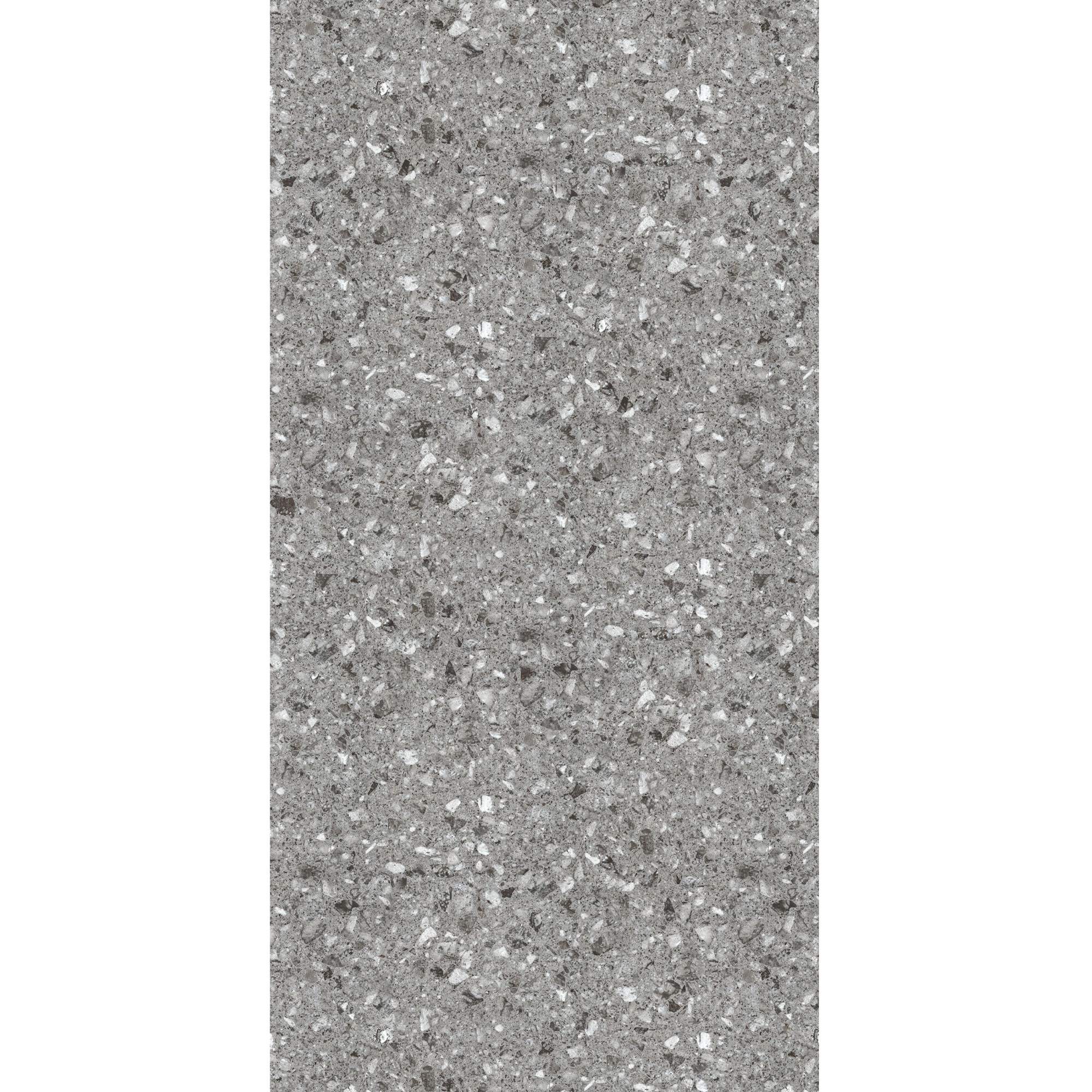 Seidenmatt Terrazzo Grau