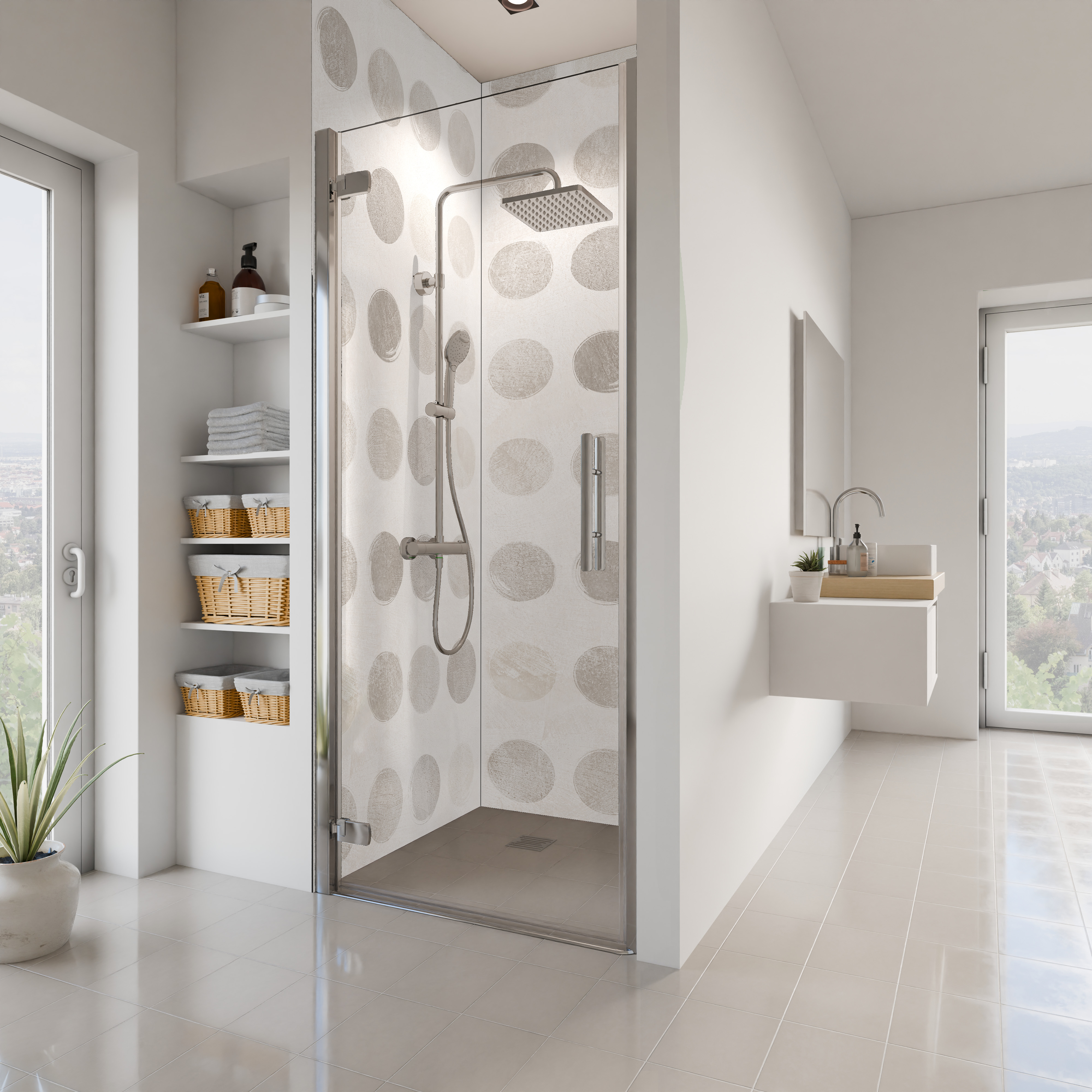 Dekor Paneele Stein Putz Optik Crema Punto Nische