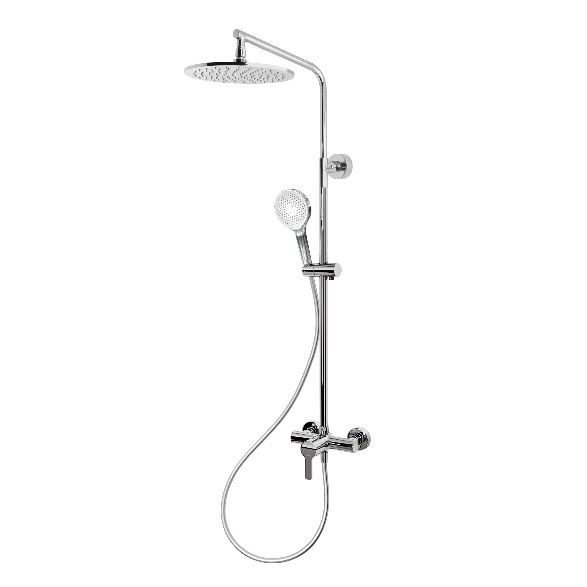 MK 140 Kopfbrause rund mit Einhebelmischer