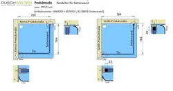 Produktmaße - Artikel 6064003 + 6074003 / 6118003