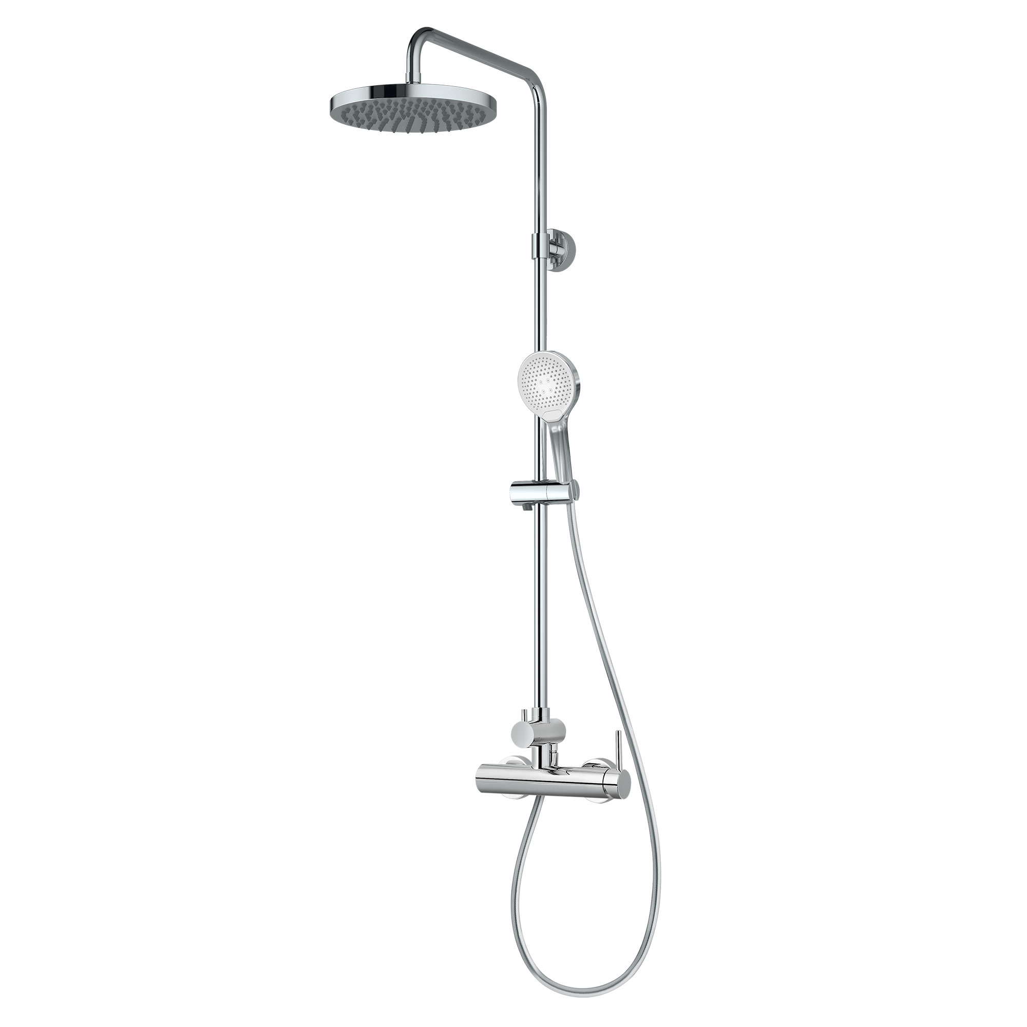 MK 130 Kopfbrause rund mit Einhebelmischer