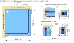 6029011 Montage auf Duschwanne