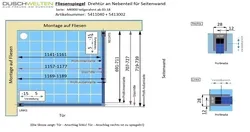 Fliesenspiegel - Artikel 5411040 und 5413002