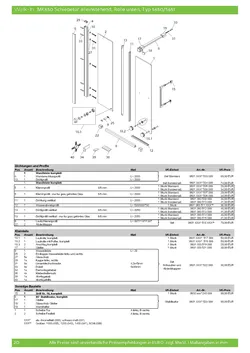 Gleittür / Schiebetür 2-tlg. als Walk In 24.10.2025