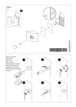 Drehtür an Nebenteil mit 1 gleichhohen Seitenwand und 1 verkürzter Seitenwand (U-Kabine) 08.07.2025
