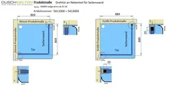 Produktmaße - Artikel 5411004 und 5413004
