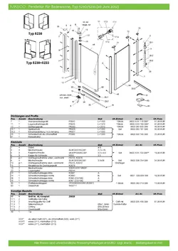 5230 Badewannenaufsatz 1-tlg. pendelbar 22.10.2025