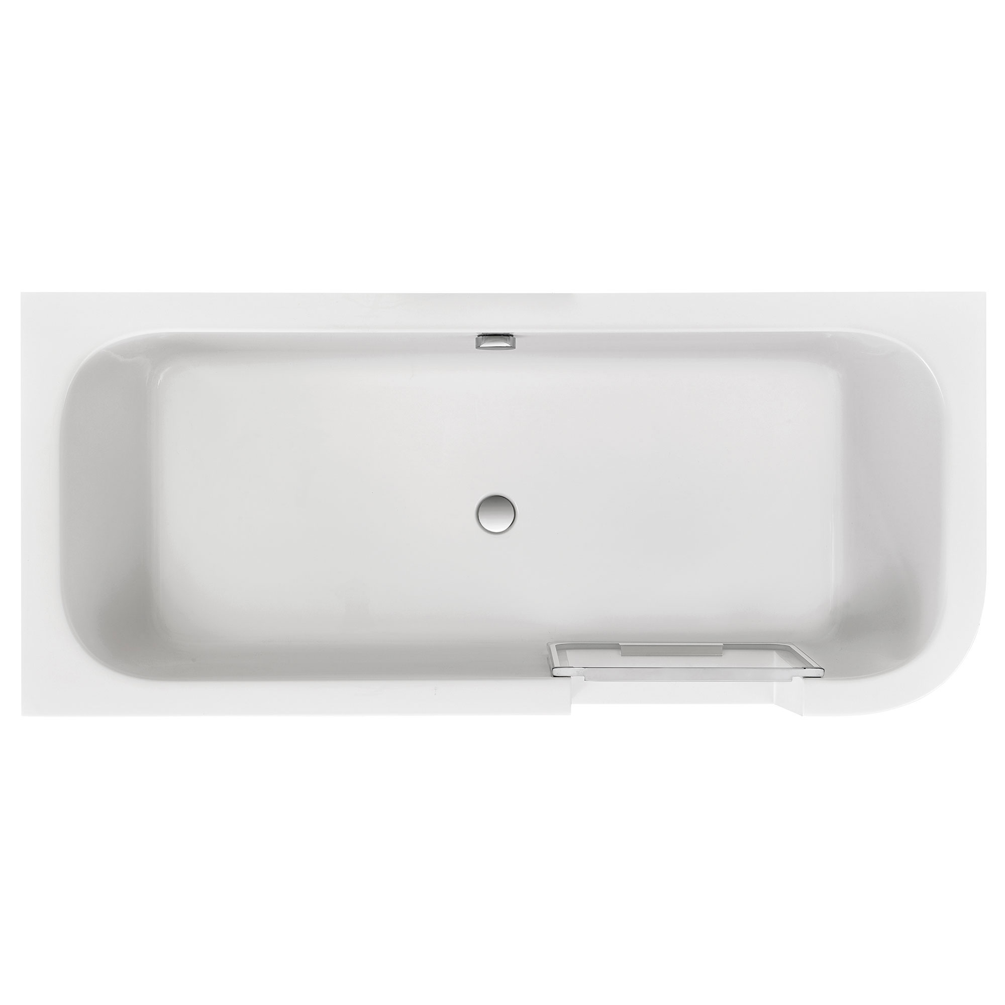 Duschwelten_Badewanne_Frisco_6359 Frisco Badewanne, weiß, Tür rechts, Draufsicht