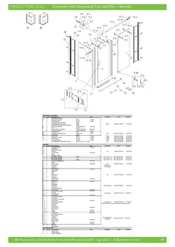 Gleittür / Schiebetür 2-tlg. für Seitenwand 23.10.2025