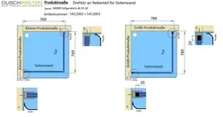Produktmaße - Artikel 5412003 und 5413003