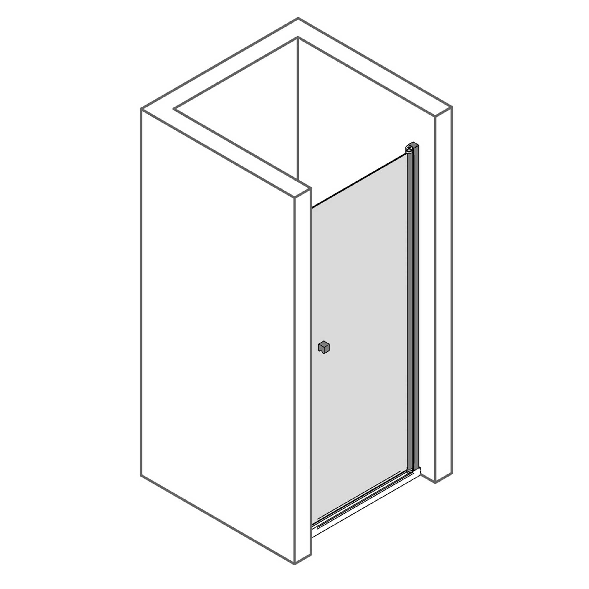 5231_Z Drehtür für Nische Anschlag rechts