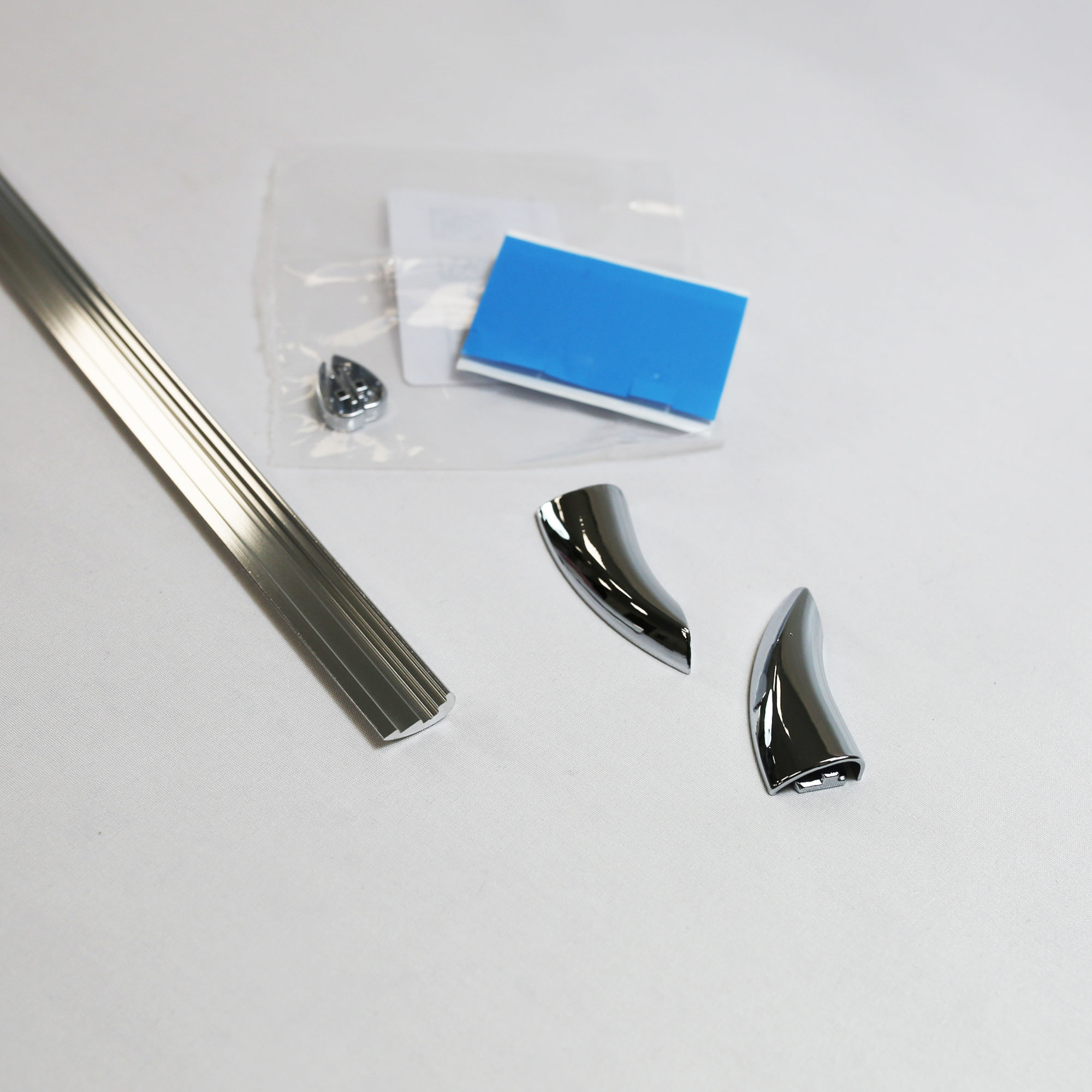 Schwallschutz Set, gerade, waagerecht, 1000 mm, für Drehtür mit FSW für Nische