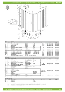 5211 Runddusche mit Drehtür pendelbar 2-tlg. 01.07.2025
