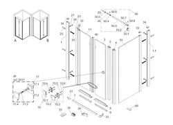1521 Seitenwand für Drehtür pendelbar 01.07.2025