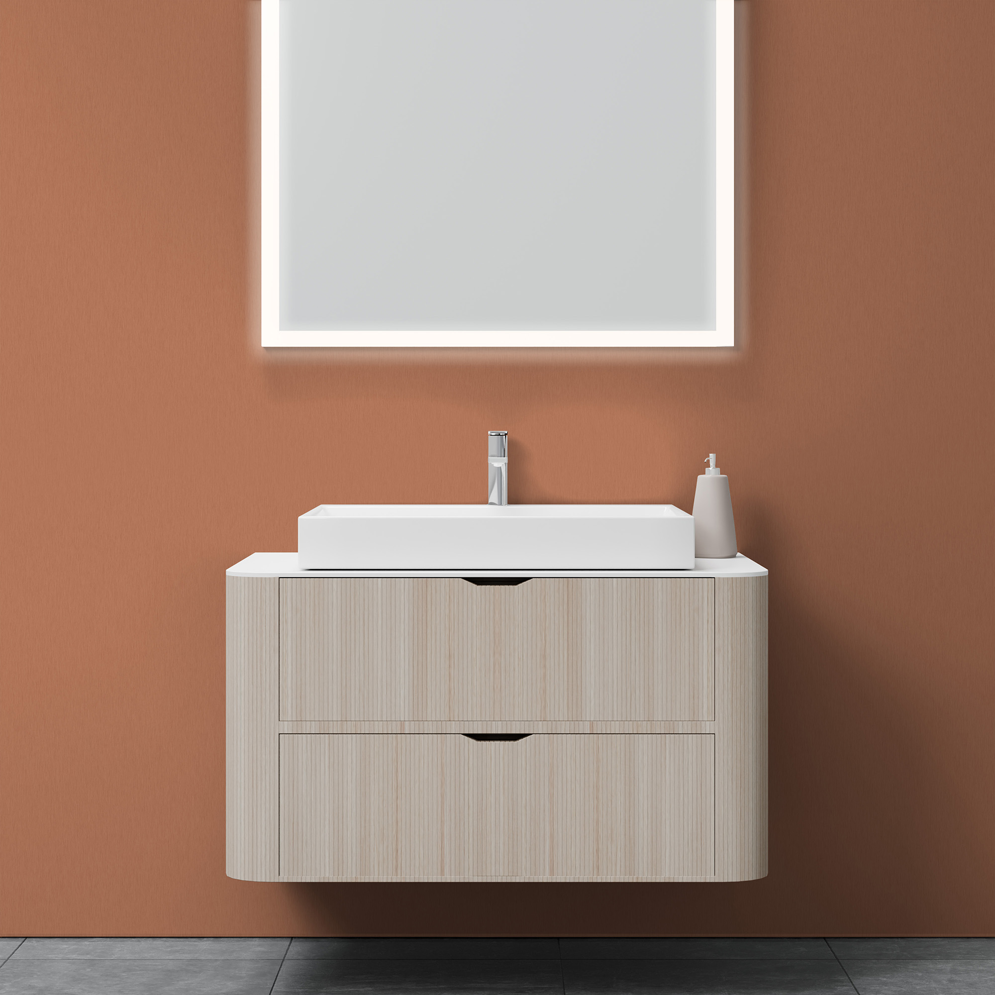 Dekor Paneel Seidenmatt Kupfer Metallic