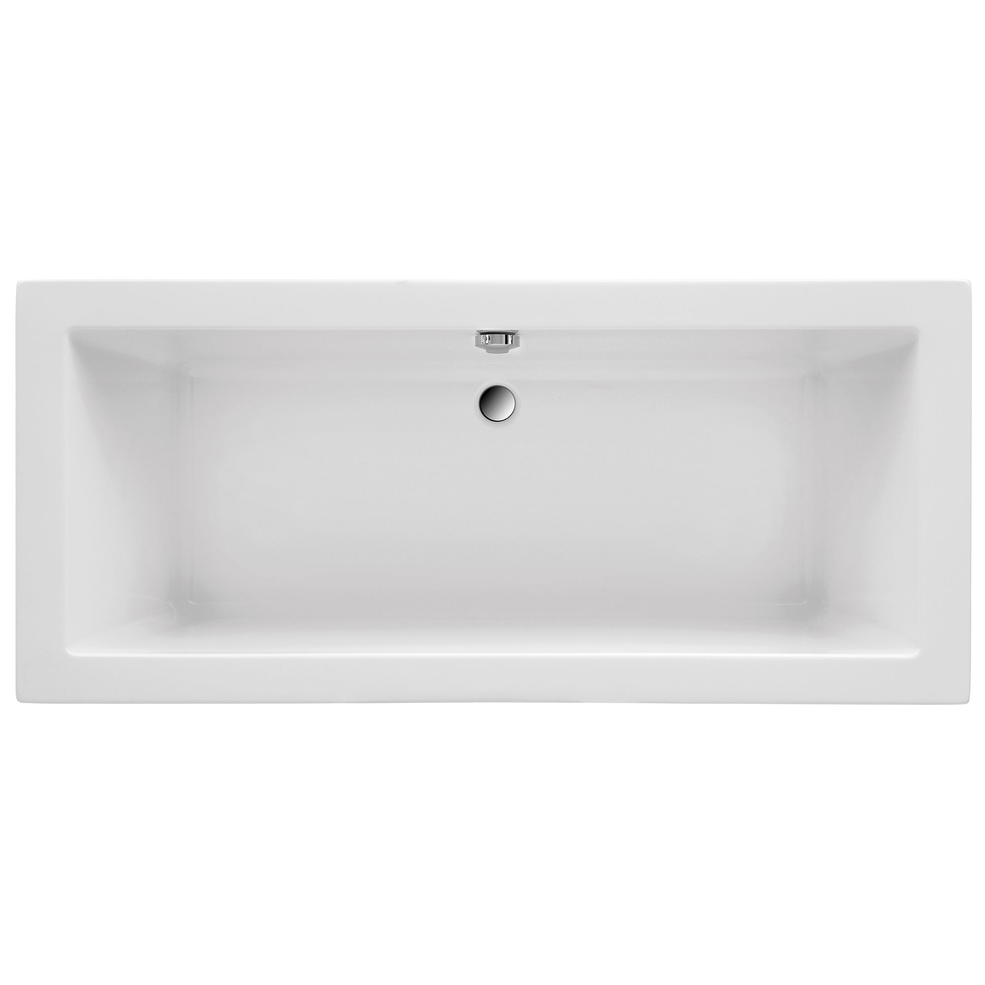 Duschwelten_Badewanne_Cleveland_6361 Cleveland Badewanne, weiß, rechteckig, Draufsicht