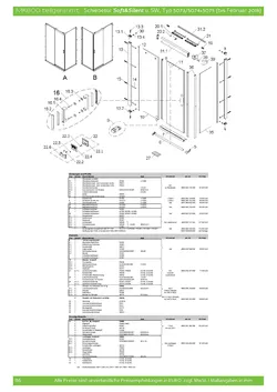 Gleittür / Schiebetür 2-tlg. für Seitenwand 23.10.2025