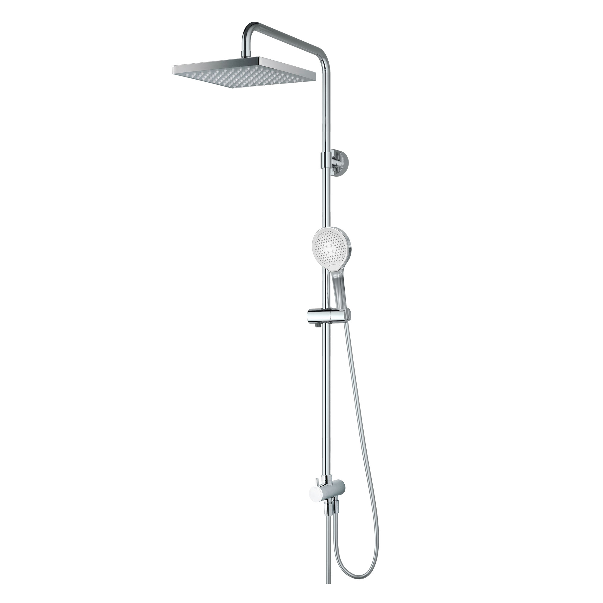 MK 130 Kopfbrause eckig für separate Armatur