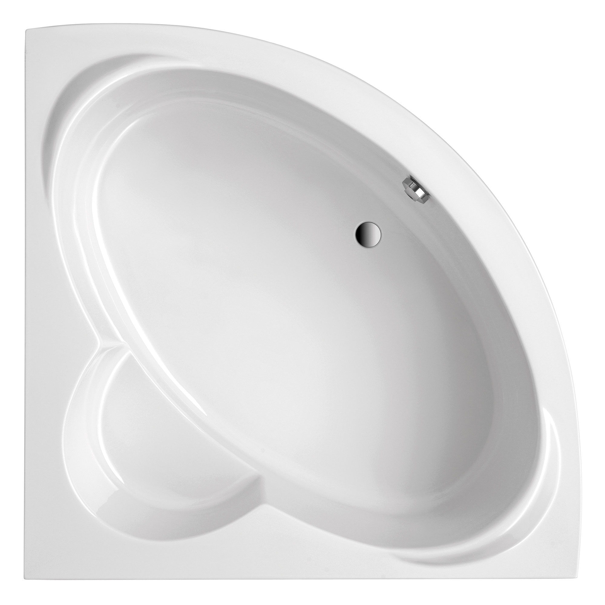 Duschwelten_Badewanne_SantaBarbara_6382 Santa Barbara Badewanne, weiß, Eckwanne, Draufsicht