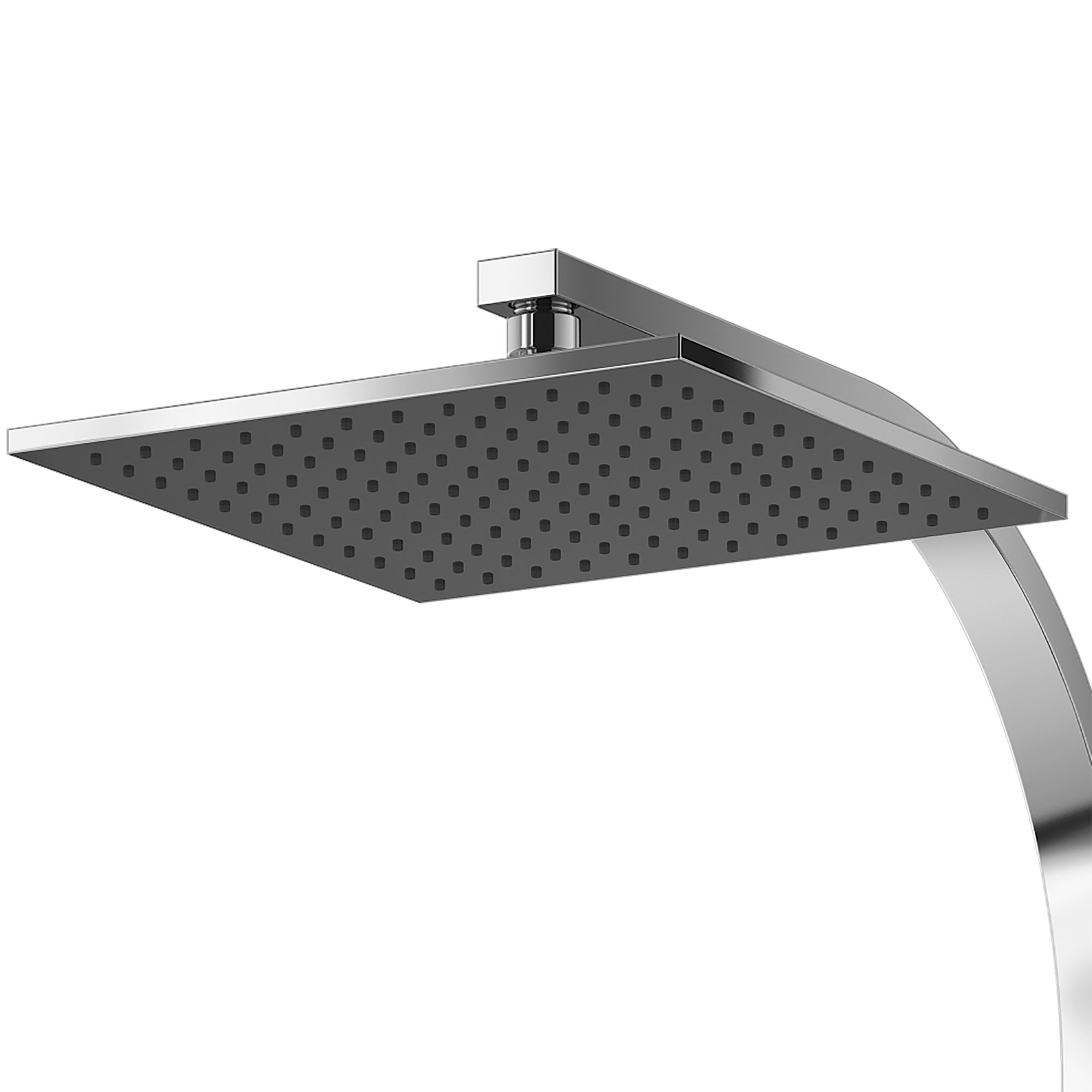 mk160-detail-kopfbrause-eckig MK 160 Kopfbrause eckig für separate Armatur, Detail Kopfbrause