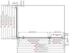 5461002 Standard Kundenmaß 750mm_Montage auf Duschwanne