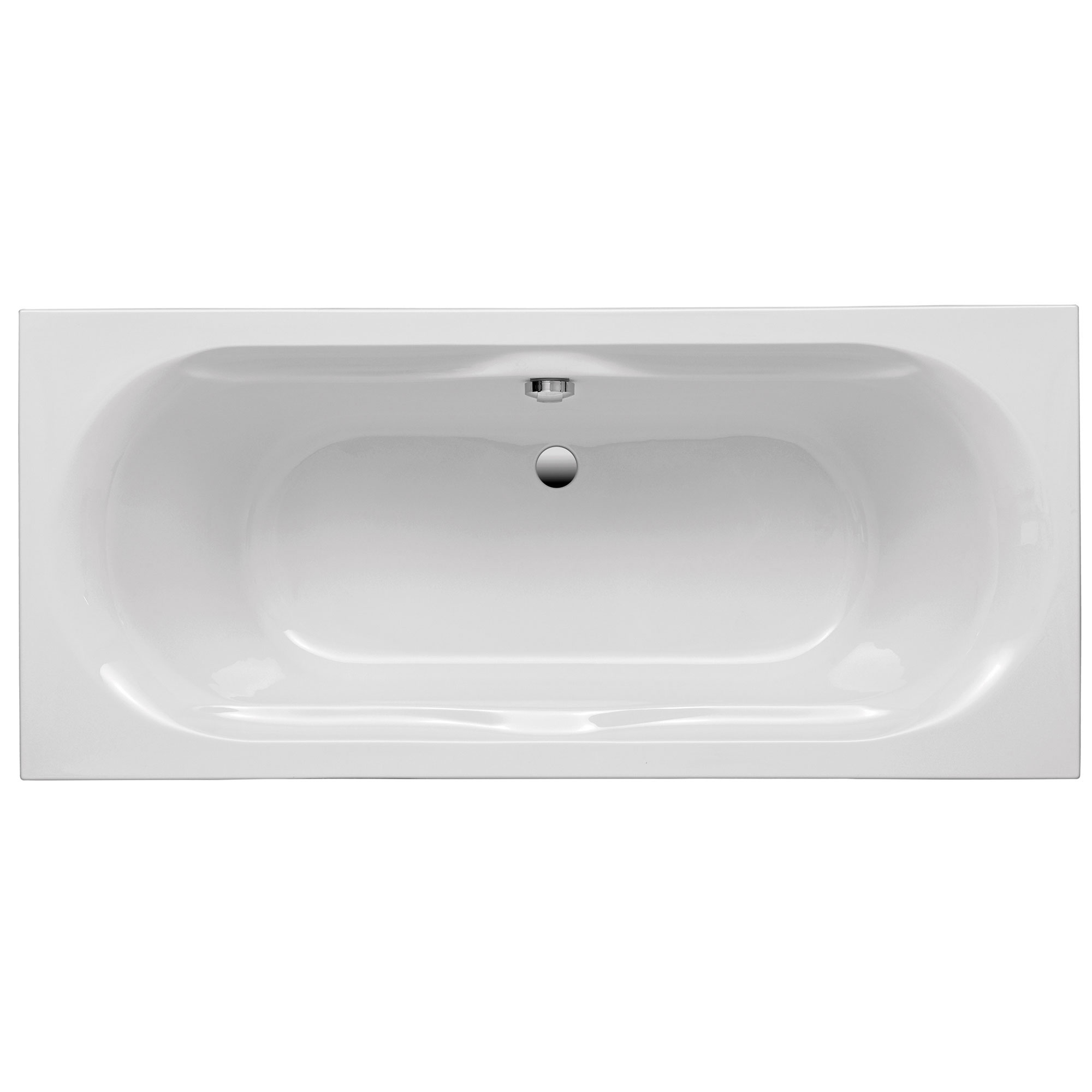 Duschwelten_Badewanne_Milwaukee_6363 Milwaukee Badewanne, weiß, rechteckig, Draufsicht