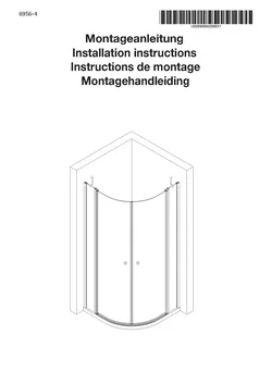 Runddusche mit Drehtür 4-tlg. 10.11.2025