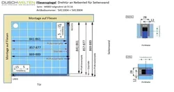 Fliesenspiegel - Artikel 5411004 und 5413004