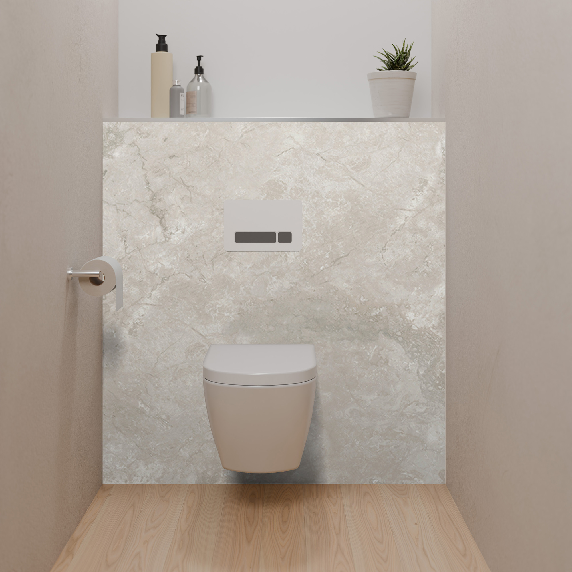 Dekor Paneel Seidenmatt Marmor Beige