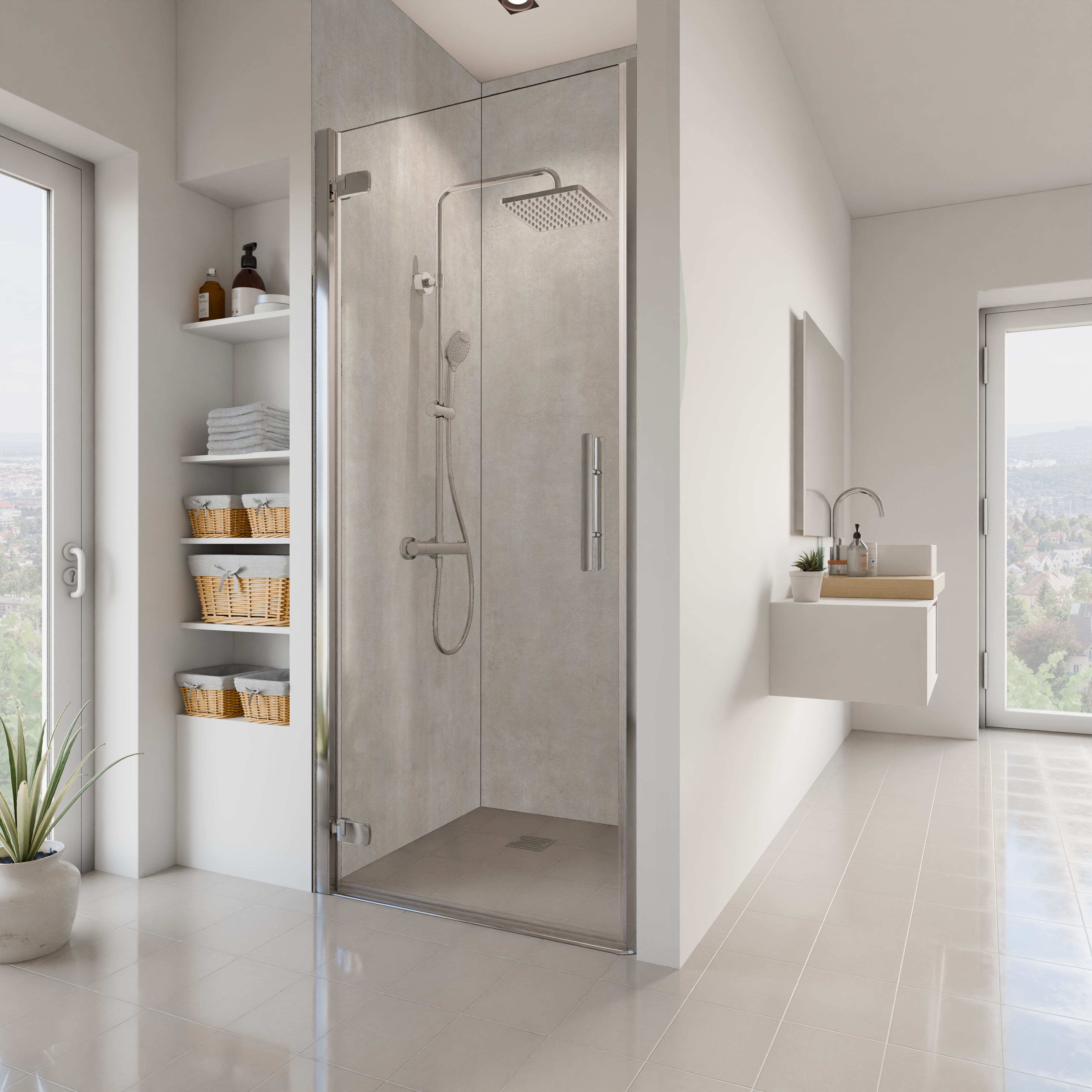 Dekor Paneele Stein Beton Optik Beige Nische