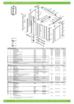 Pendeltür mit 2 Seitenwänden (U-Kabine) 17.03.2026