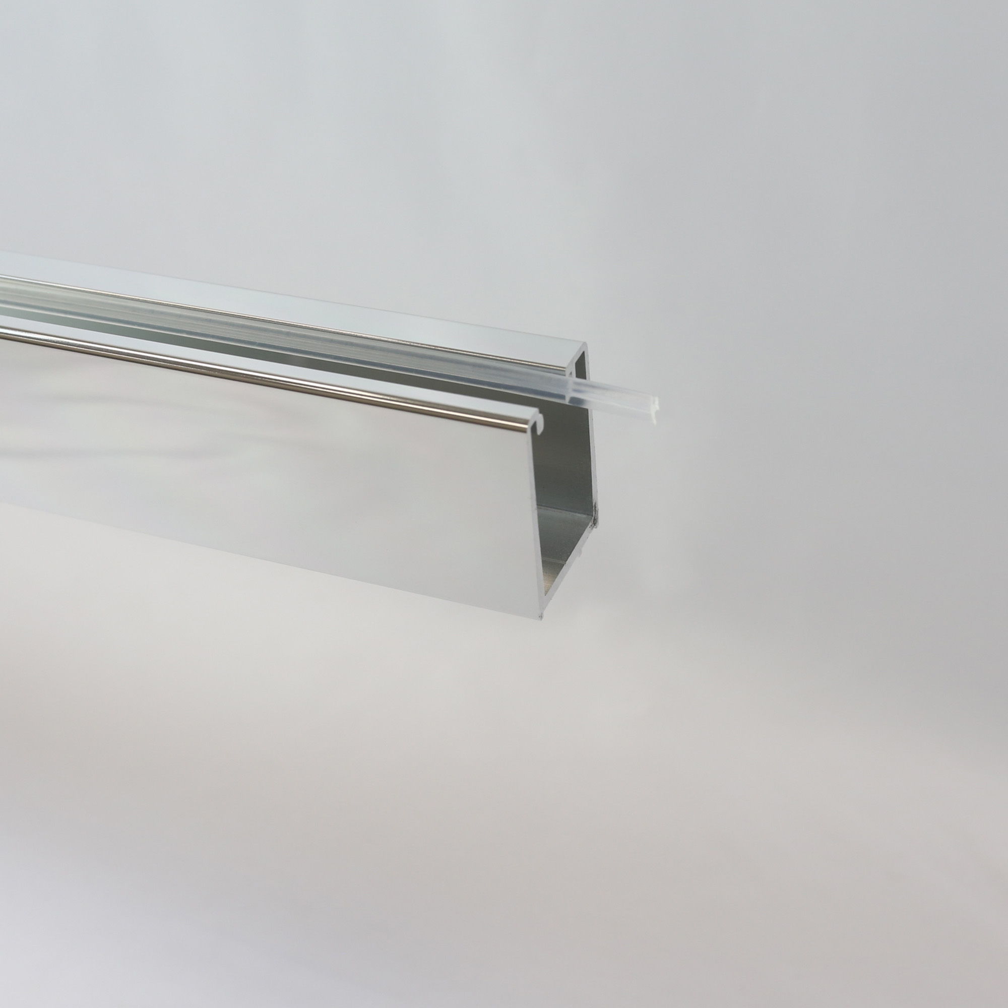 Wandanschlussprofil eckig - Alu Chromeffekt