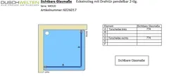 6026017 Sichtbare Glasmaße 6026017 Sichtbare Glasmaße