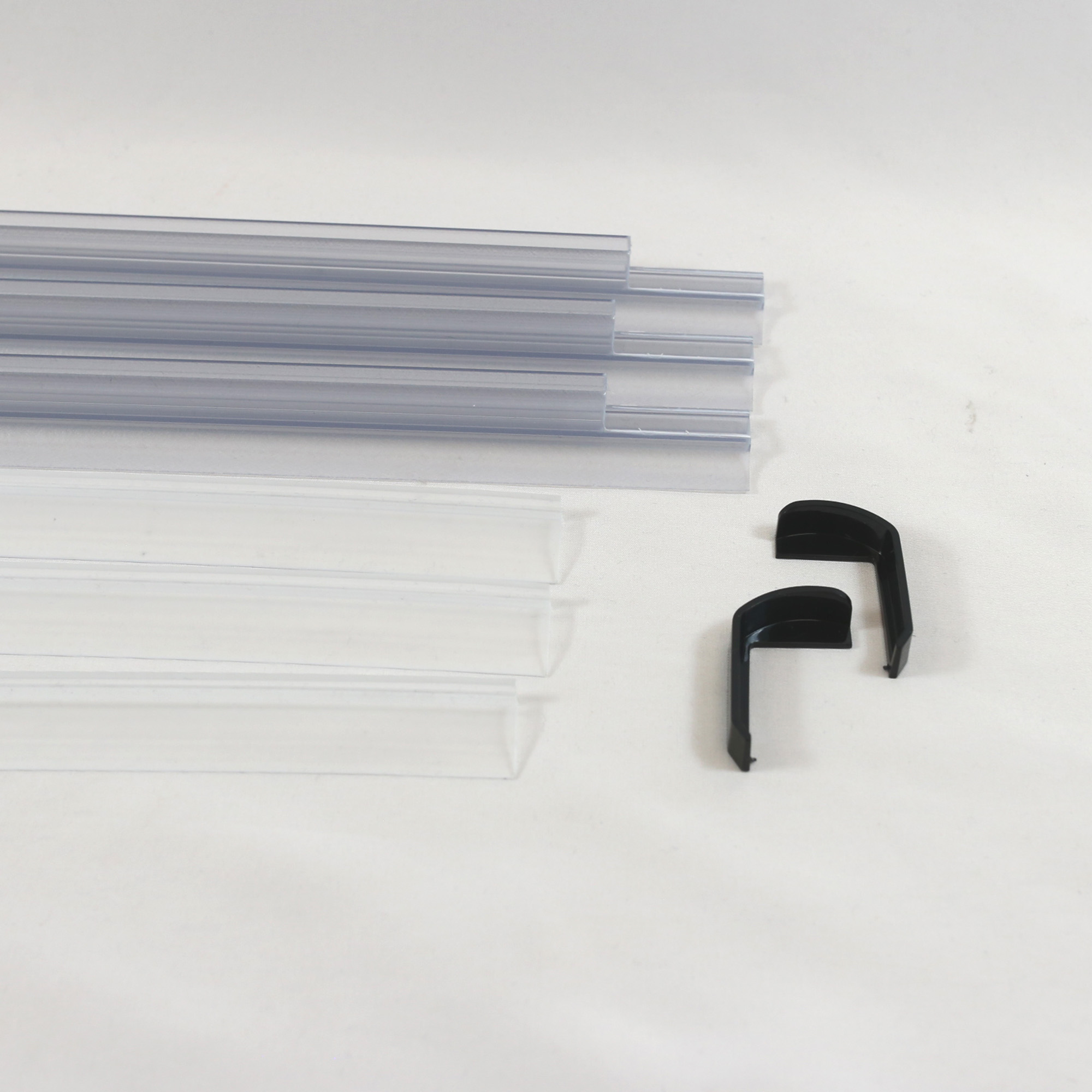 Schwallschutz - Kappen schwarz matt/ eckig