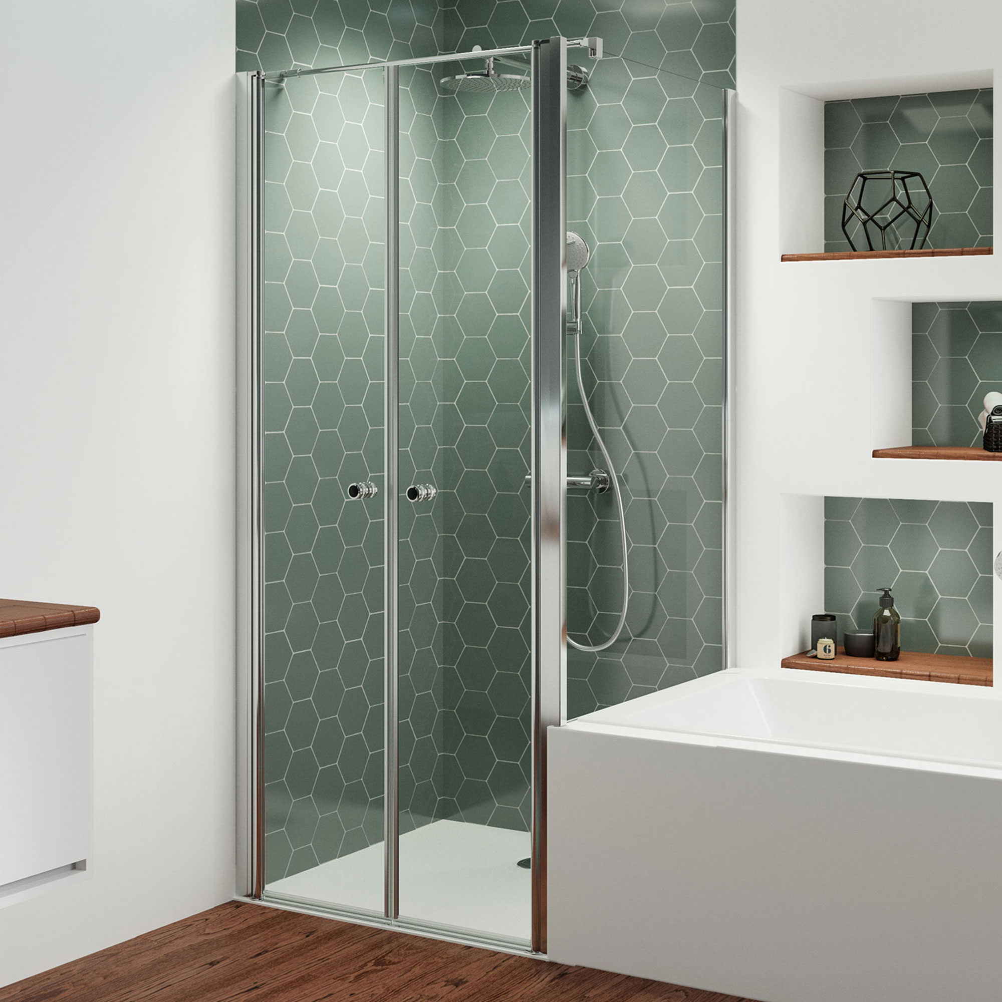 mk520-pendeltuer-mit-badewannenseitenwand-auf-der-wanne_6063-6121 Badewannenseitenwand auf der Wanne für Pendeltür