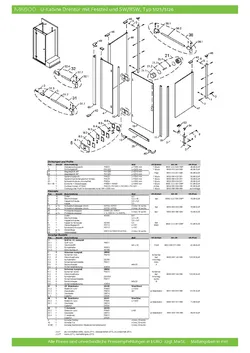 Drehtür an Nebenteil mit 1 gleichhohen Seitenwand und 1 verkürzter Seitenwand (U-Kabine) 02.07.2025