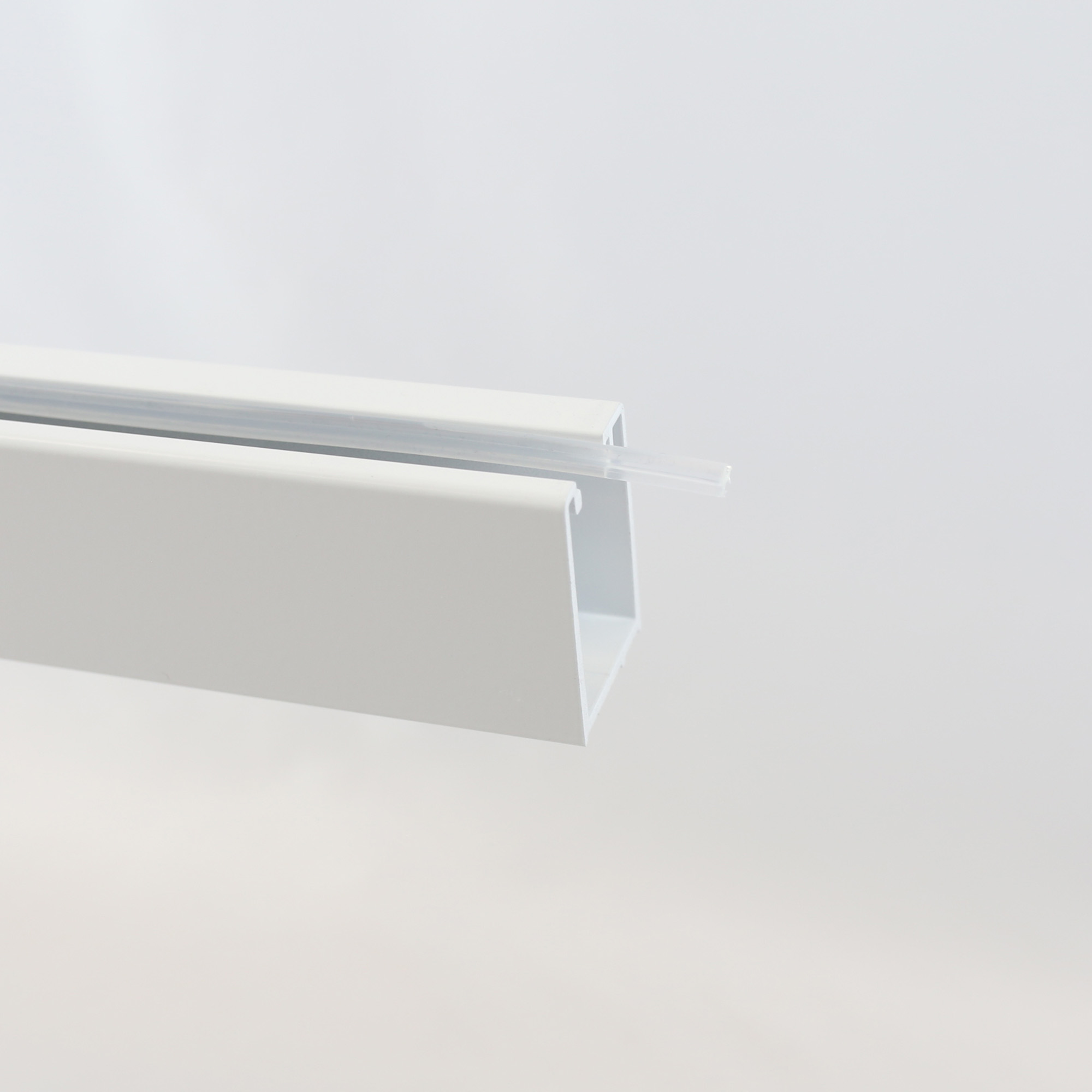 Wandanschlussprofil - Weiß matt/ Eckig