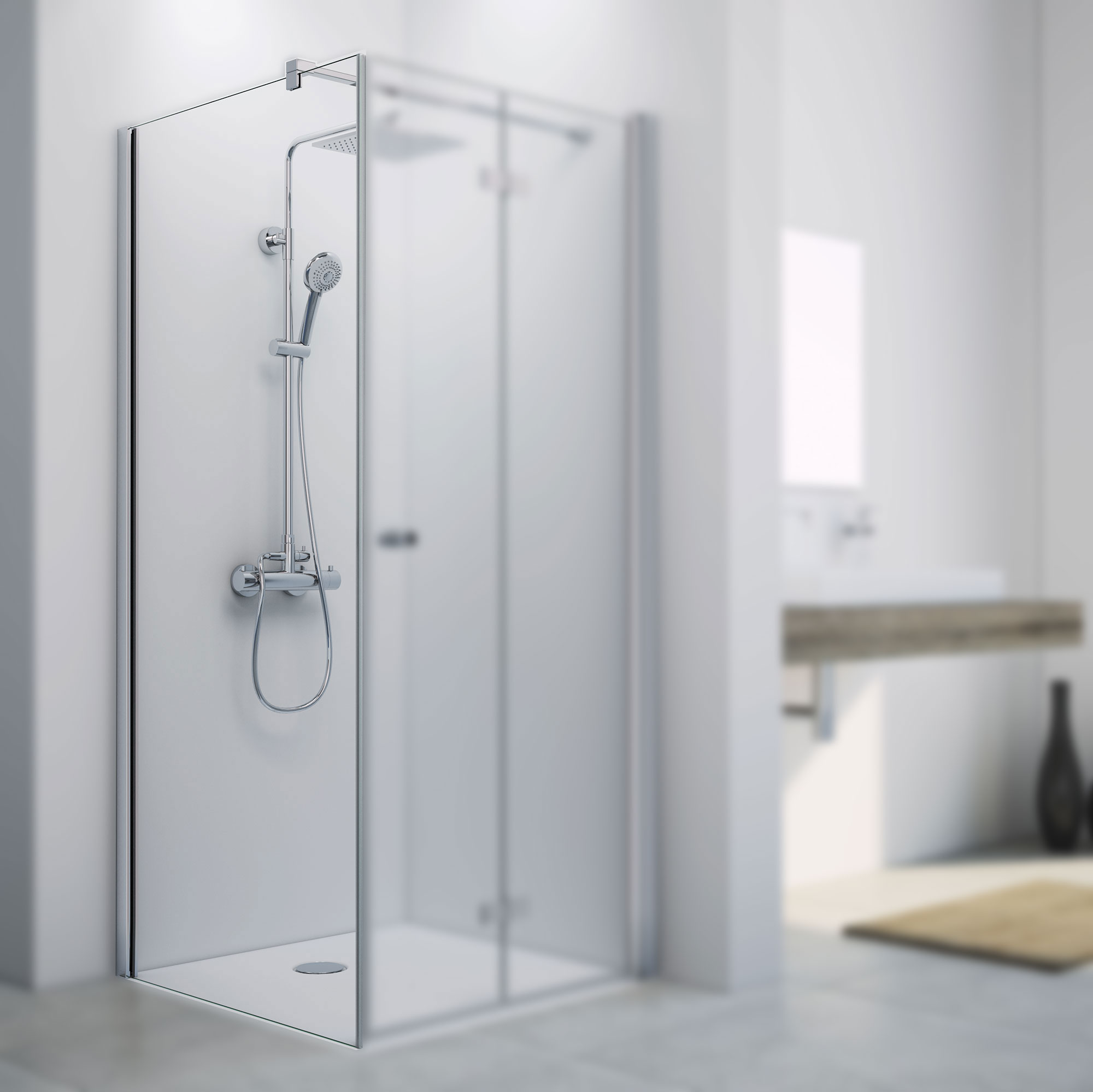 MK930 Seitenwand links für Drehfalttür Fokus Seitenwand