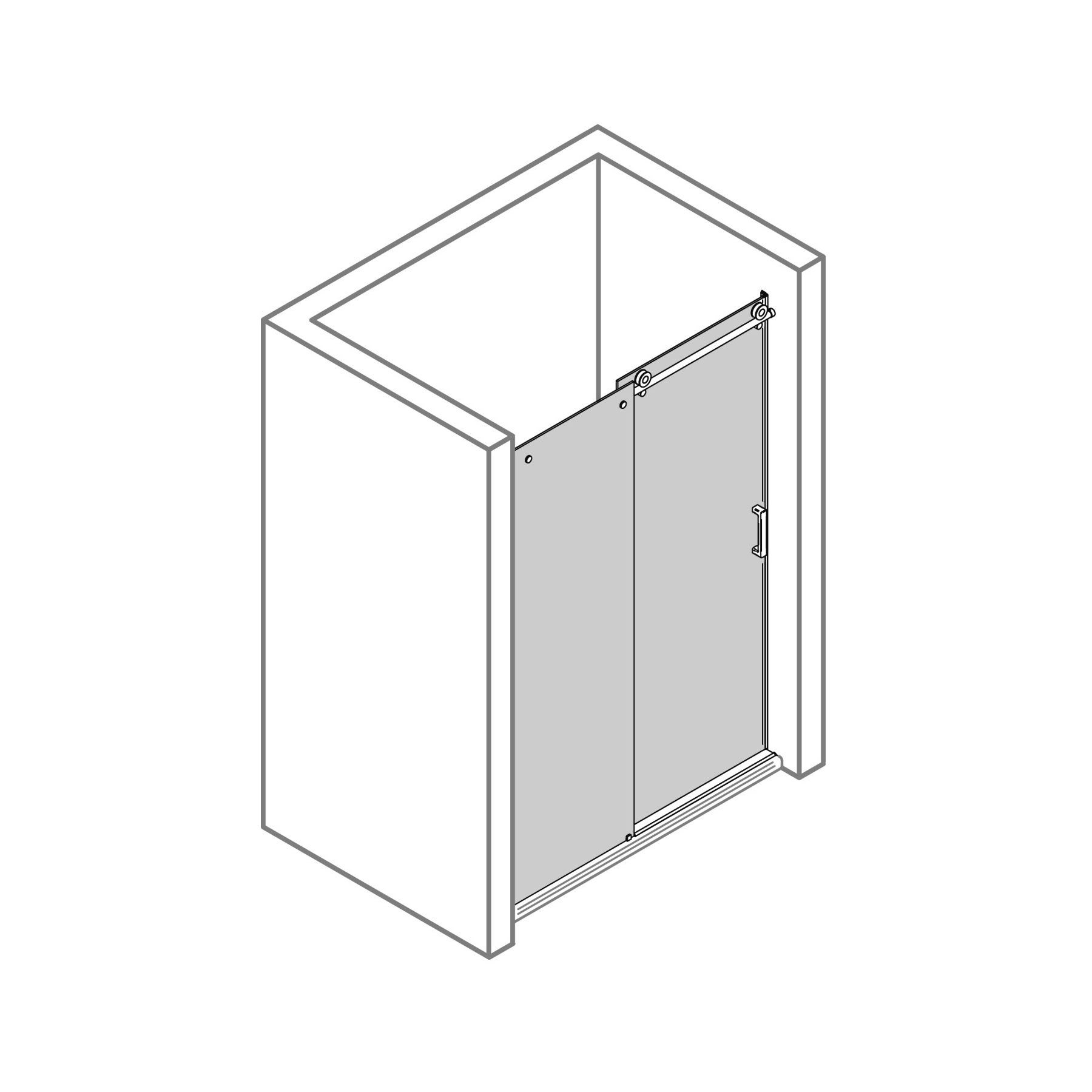 MK850 Schiebetür für Nische