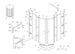 5337 Runddusche mit Drehtür 4-tlg. 01.07.2025