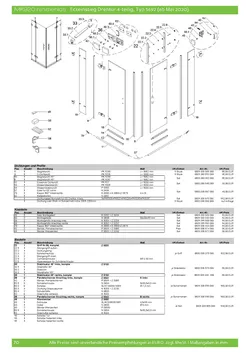 Eckeinstieg mit Drehtür pendelbar 4-tlg. 23.10.2025