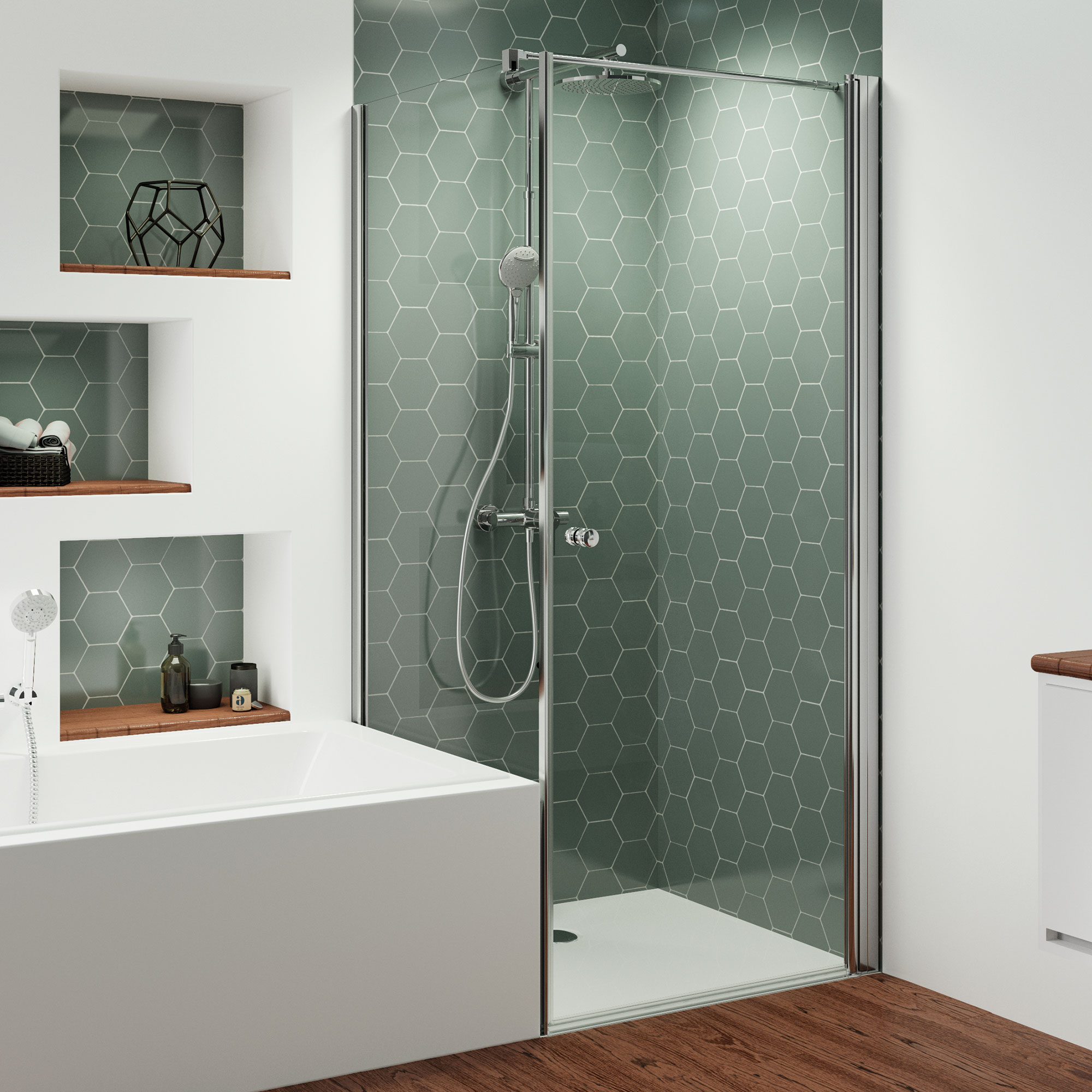 mk520-drehtuer-und-badewannenseitenwand-neben-der-wanne_6066_6076 Badewannenseitenwand, rund, neben der Wanne links für Drehtür / +Festteil, Drehfalttür / +Festteil