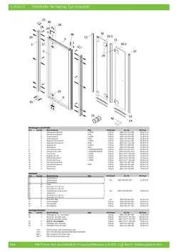 5729 Drehfalttür 2-tlg. in Nische 23.10.2025
