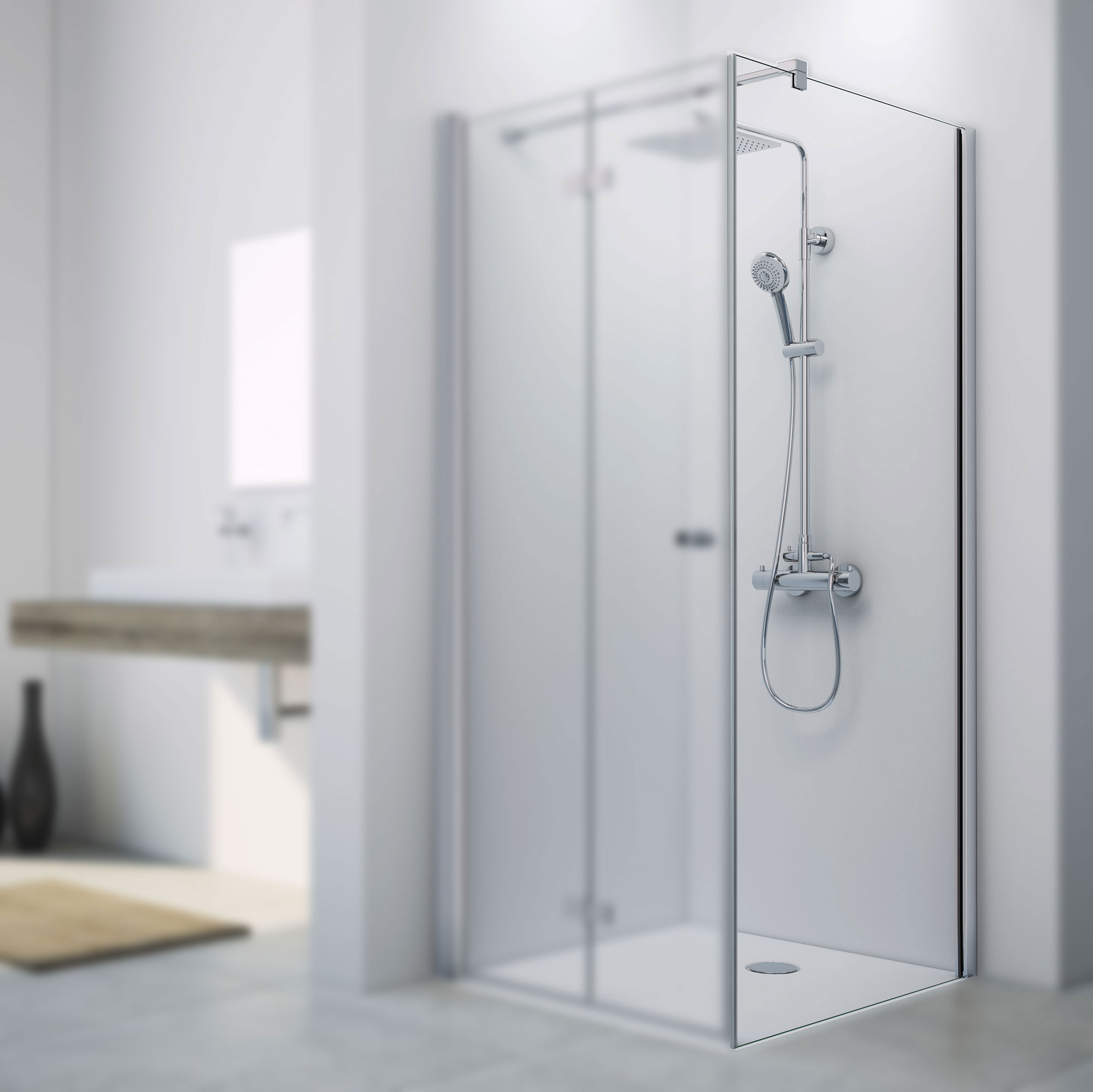 MK930 Seitenwand rechts für Drehfalttür Detail SW