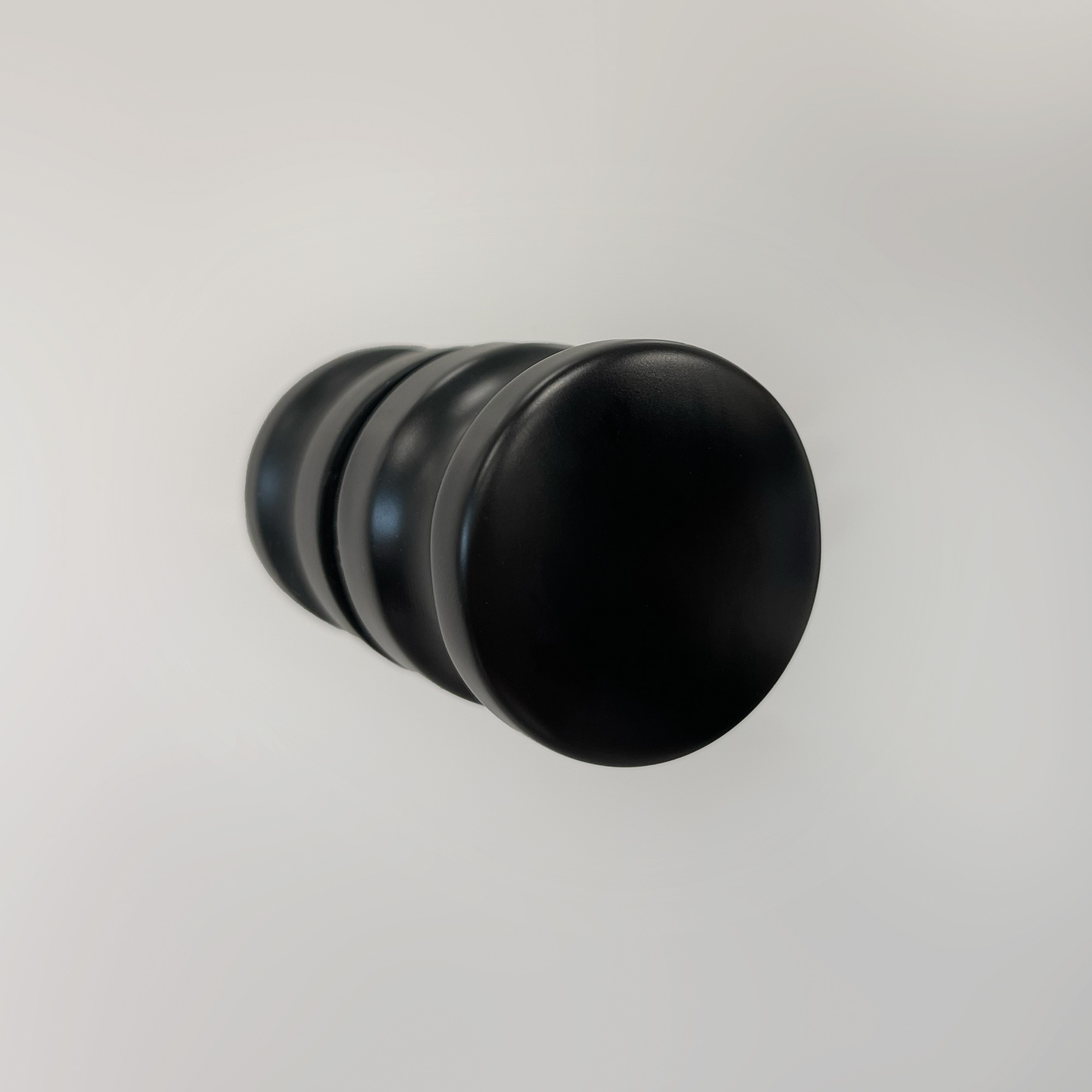 Knopfgriff für Duschtüre, schwarz matt