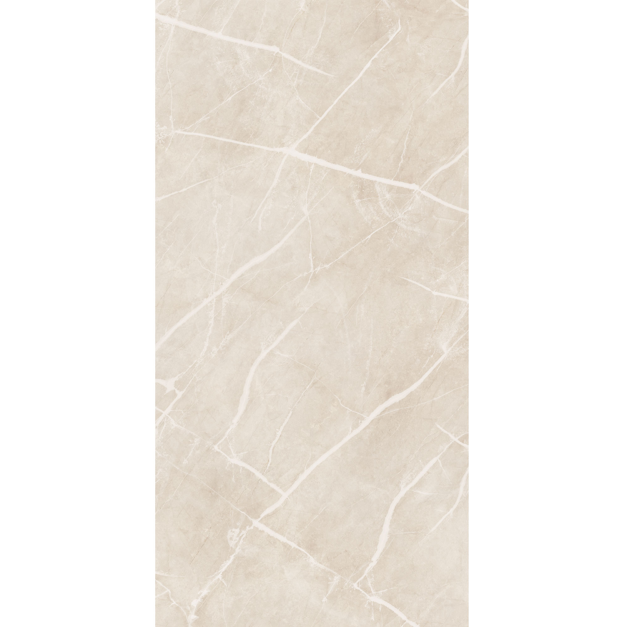 Duschrückwand Seidenmatt Marmor Beige Weiß