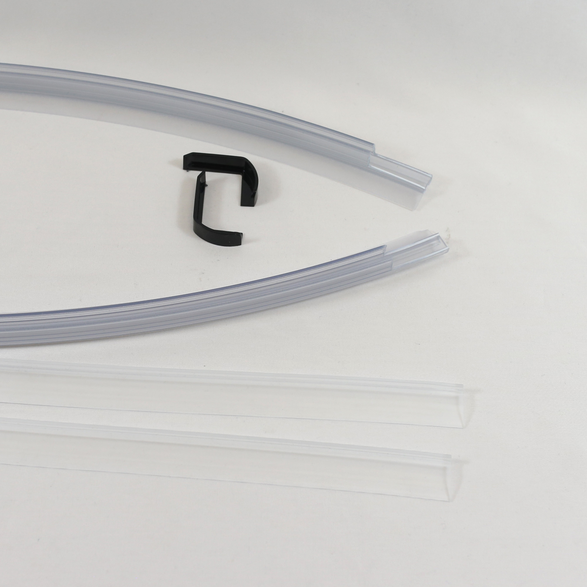 Schwallschutz - Kappen Schwarz matt/Eckig