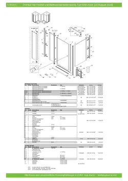 Drehtür pendelbar an Nebenteil für Seitenwand 22.10.2025