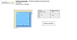 Sichtbare Glasmaße - Artikel 6066003 + 6073003